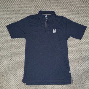 New York Yankees Majestic MLB Heathered Polo - M